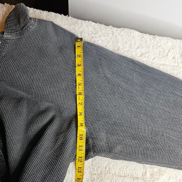 EzzE Wear Collection 2XL Vintage gray Rippled Shirts. Snap Buttondown. Grunge - Picture 9 of 14